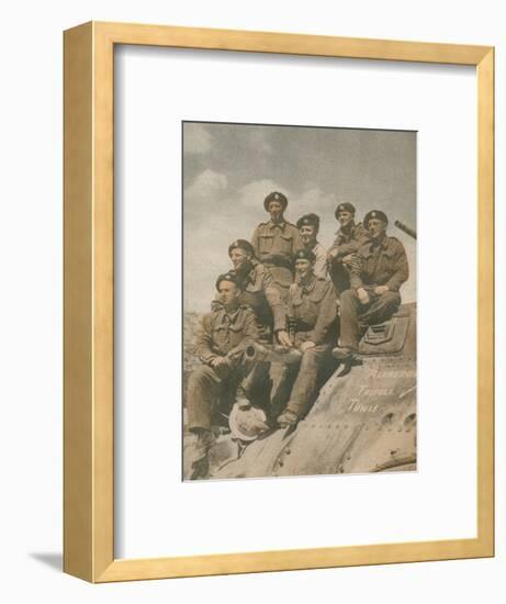 'Victors of the Mareth Line', 1943-Unknown-Framed Photographic Print