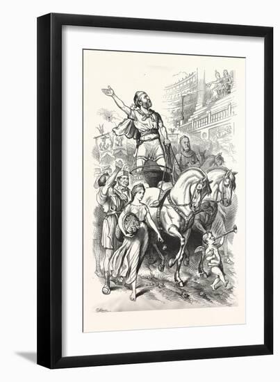 Victory! 1880, Horse, Horses, Carriage-null-Framed Giclee Print