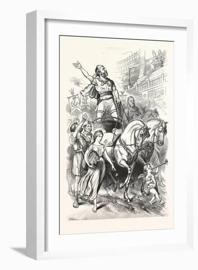 Victory! 1880, Horse, Horses, Carriage-null-Framed Giclee Print