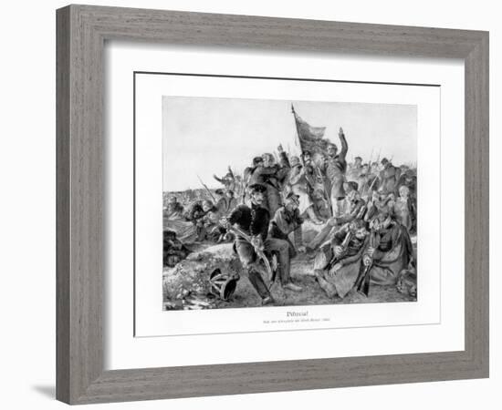 Victory!, 1900-Adolph Menzel-Framed Giclee Print