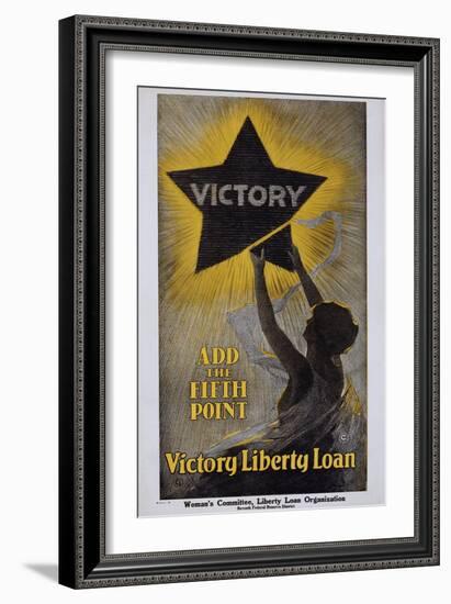 Victory - Add the Fifth Point - Victory Liberty Loan Poster-null-Framed Giclee Print