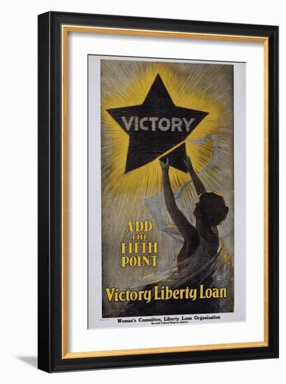 Victory - Add the Fifth Point - Victory Liberty Loan Poster-null-Framed Giclee Print