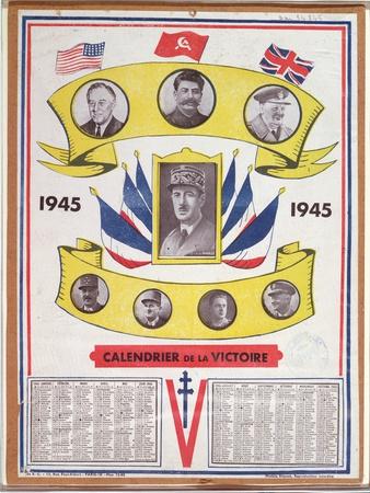 Victory Calendar of 1945' Giclee Print | Art.com victory-calendar-of-1945-giclee-print-art-com