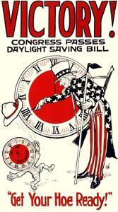 Victory! Congress Passes Daylight Savings Bill Poster