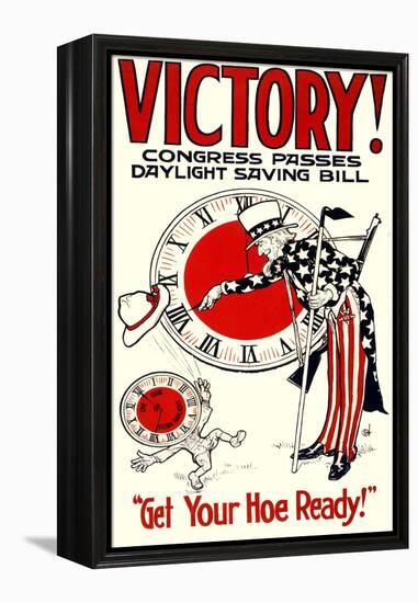 Victory! Congress Passes Daylight Savings Bill Poster-null-Framed Premier Image Canvas