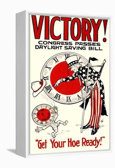 Victory! Congress Passes Daylight Savings Bill Poster-null-Framed Premier Image Canvas