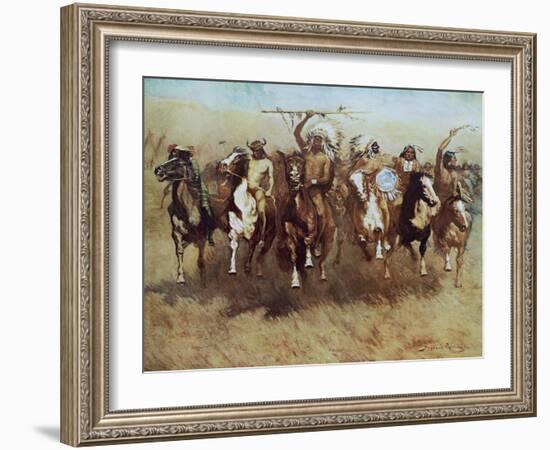 Victory Dance-Frederic Sackrider Remington-Framed Art Print