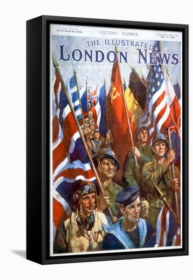 Victory, End of Second World War, 1945 (Print)-Terence Cuneo-Framed Premier Image Canvas