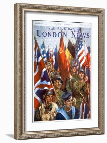 Victory, End of Second World War, 1945 (Print)-Terence Cuneo-Framed Giclee Print