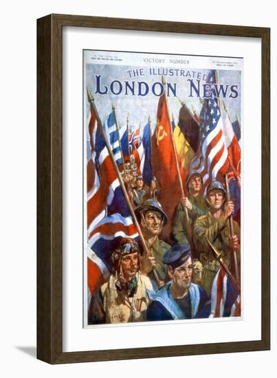 Victory, End of Second World War, 1945 (Print)-Terence Cuneo-Framed Giclee Print