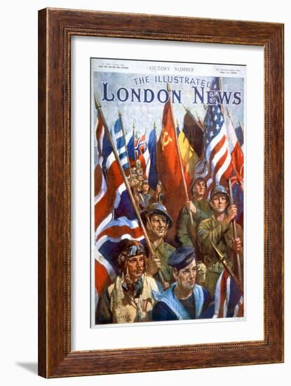 Victory, End of Second World War, 1945 (Print)-Terence Cuneo-Framed Giclee Print