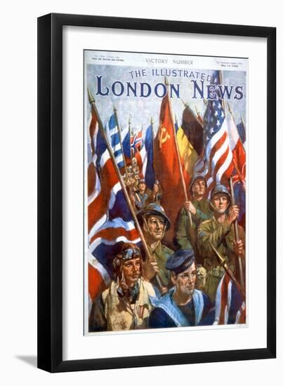 Victory, End of Second World War, 1945 (Print)-Terence Cuneo-Framed Giclee Print