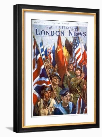 Victory, End of Second World War, 1945 (Print)-Terence Cuneo-Framed Giclee Print