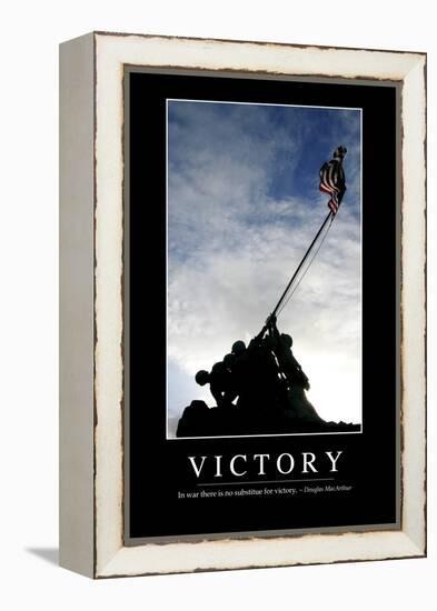 Victory: Inspirational Quote and Motivational Poster-null-Framed Premier Image Canvas