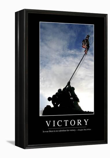 Victory: Inspirational Quote and Motivational Poster-null-Framed Premier Image Canvas