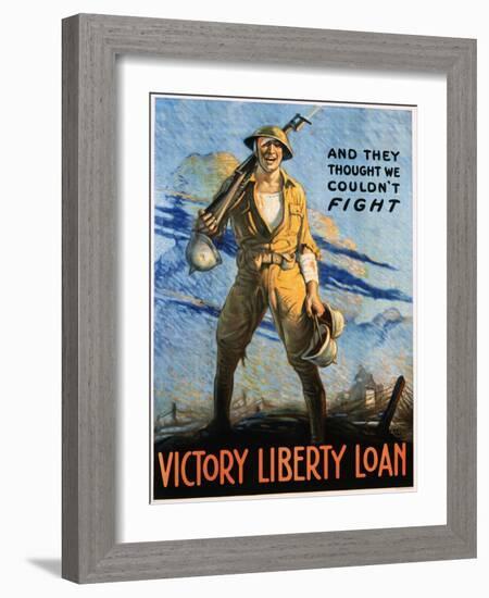 Victory Liberty Loan Poster-Victor Clyde Forsythe-Framed Giclee Print