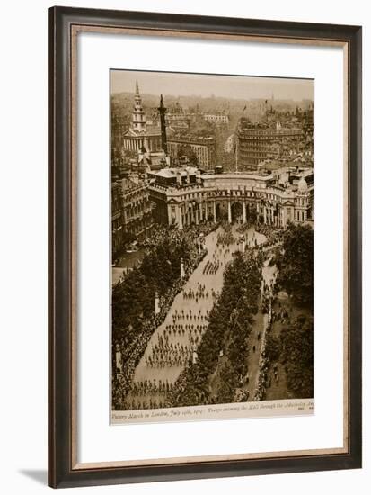 Victory March in London, July 19Th, 1919-null-Framed Photographic Print