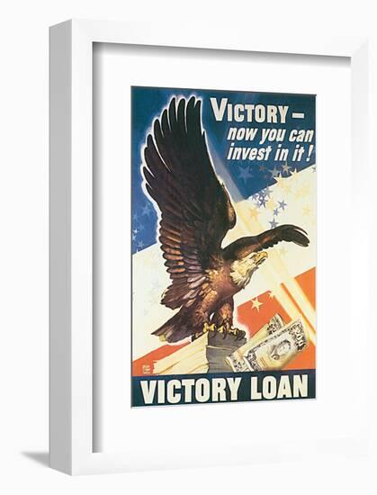 Victory - Now You Can Invest In It! 1945-Dean Cornwell-Framed Art Print