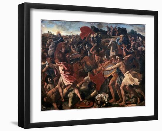 Victory of Joshua over the Amalekites, 1625-1626-Nicolas Poussin-Framed Giclee Print