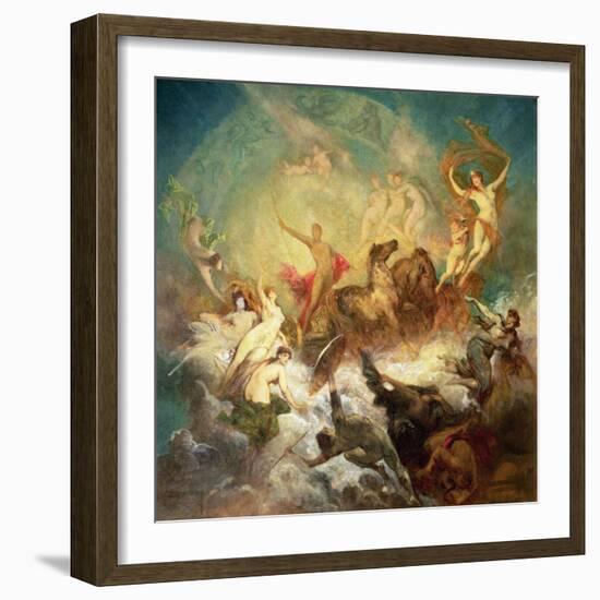 Victory of Light over Darkness, 1883-84-Hans Makart-Framed Giclee Print