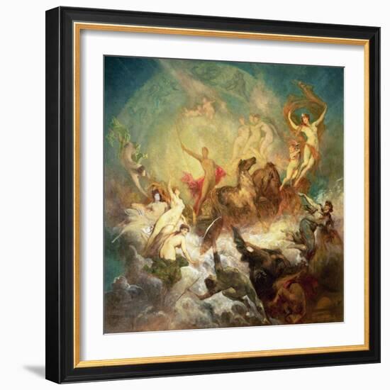 Victory of Light over Darkness, 1883-84-Hans Makart-Framed Giclee Print