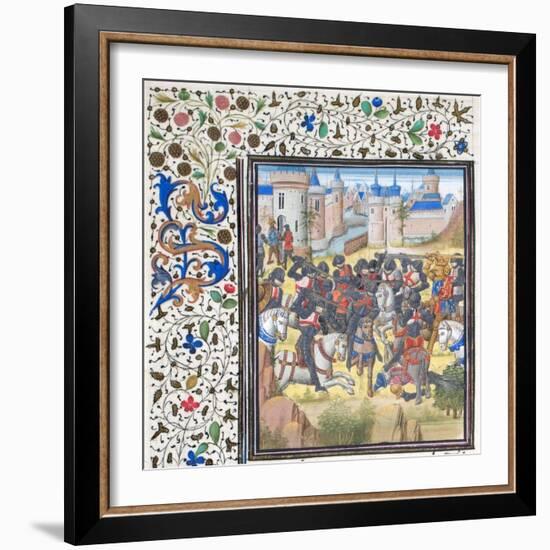 Victory of Richard the Lionheart over Philip Augustus in 1198-null-Framed Giclee Print