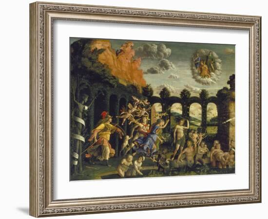 Victory of Virtue over Vice-Andrea Mantegna-Framed Giclee Print