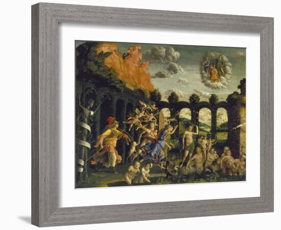 Victory of Virtue over Vice-Andrea Mantegna-Framed Giclee Print