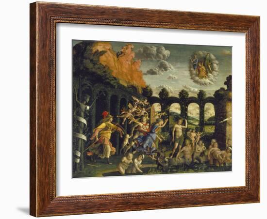 Victory of Virtue over Vice-Andrea Mantegna-Framed Giclee Print