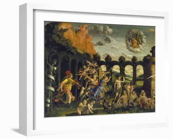 Victory of Virtue over Vice-Andrea Mantegna-Framed Giclee Print