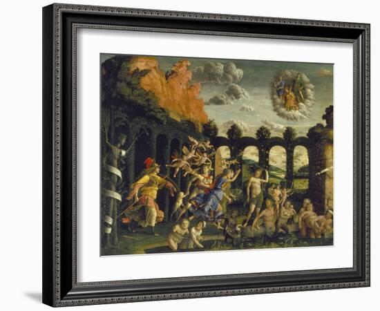 Victory of Virtue over Vice-Andrea Mantegna-Framed Giclee Print