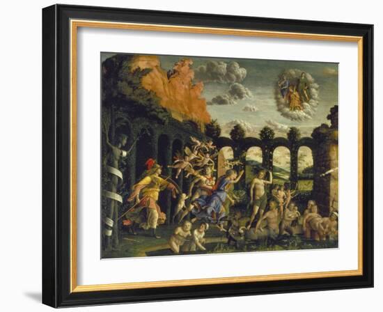 Victory of Virtue over Vice-Andrea Mantegna-Framed Giclee Print