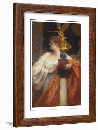 Victory (Oil on Canvas)-Jean Joseph Benjamin Constant-Framed Giclee Print