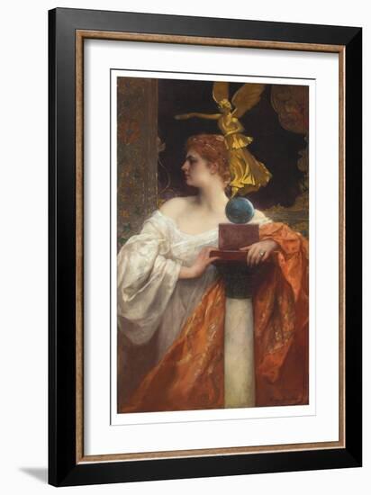 Victory (Oil on Canvas)-Jean Joseph Benjamin Constant-Framed Giclee Print