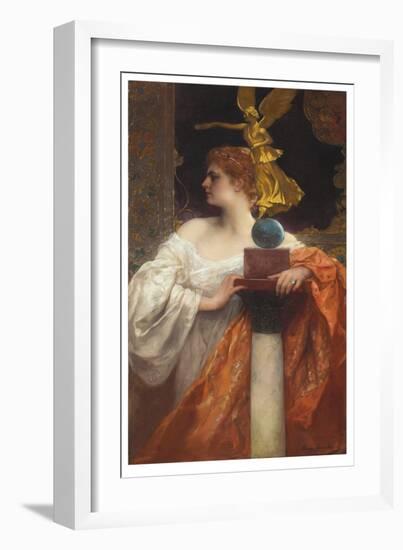 Victory (Oil on Canvas)-Jean Joseph Benjamin Constant-Framed Giclee Print