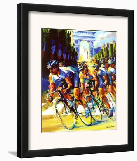 Victory on the Champs-Elysees-Malcolm Farley-Framed Art Print