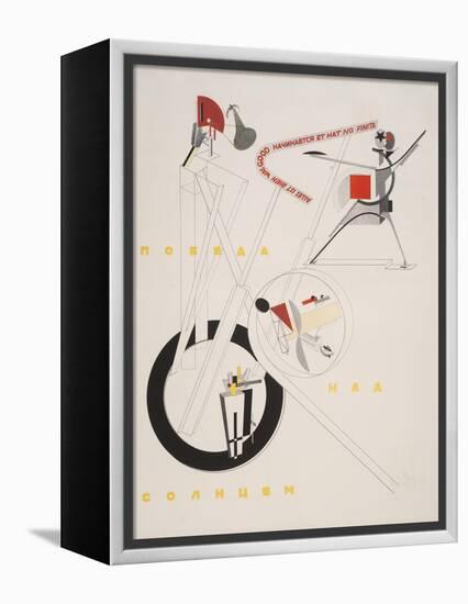 Victory Over the Sun, 1. Part of the Show Machinery-El Lissitzky-Framed Premier Image Canvas