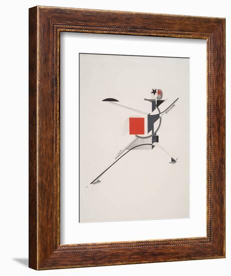 Victory Over the Sun, 10. New Man-El Lissitzky-Framed Giclee Print