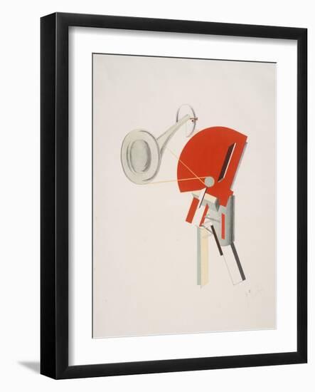 Victory Over the Sun, 2. The Announcer-El Lissitzky-Framed Giclee Print