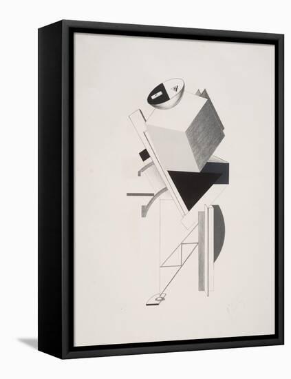 Victory Over the Sun, 3. Sentry-El Lissitzky-Framed Premier Image Canvas