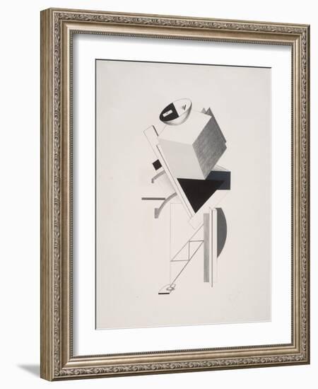 Victory Over the Sun, 3. Sentry-El Lissitzky-Framed Giclee Print