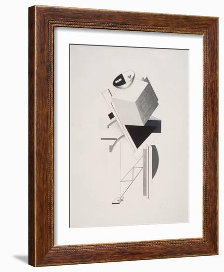 Victory Over the Sun, 3. Sentry-El Lissitzky-Framed Giclee Print