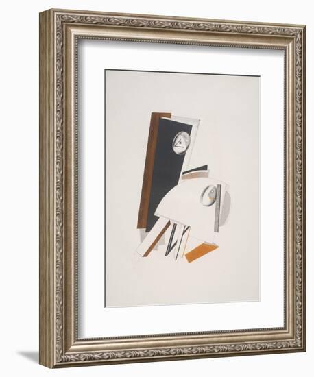 Victory Over the Sun, 4. Anxious People-El Lissitzky-Framed Giclee Print