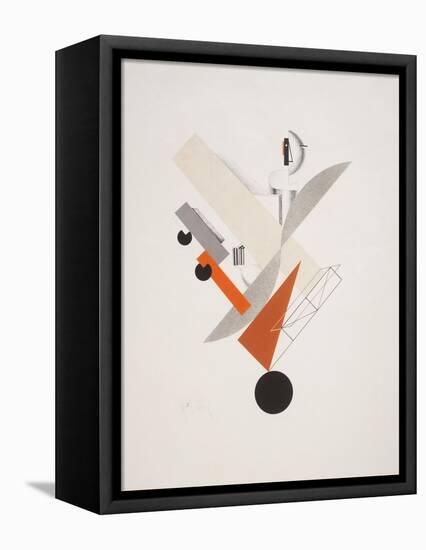 Victory Over the Sun, 5. Globetrotter (in Time)-El Lissitzky-Framed Premier Image Canvas