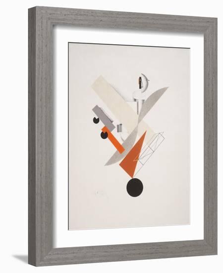 Victory Over the Sun, 5. Globetrotter (in Time)-El Lissitzky-Framed Giclee Print