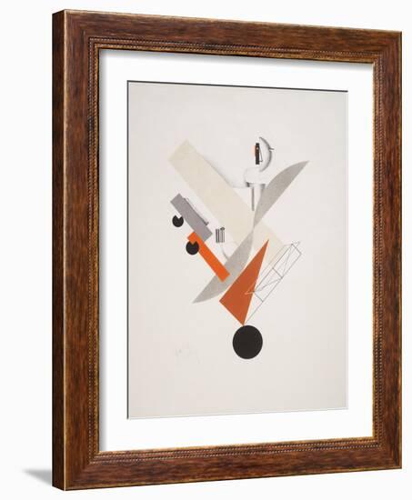 Victory Over the Sun, 5. Globetrotter (in Time)-El Lissitzky-Framed Giclee Print