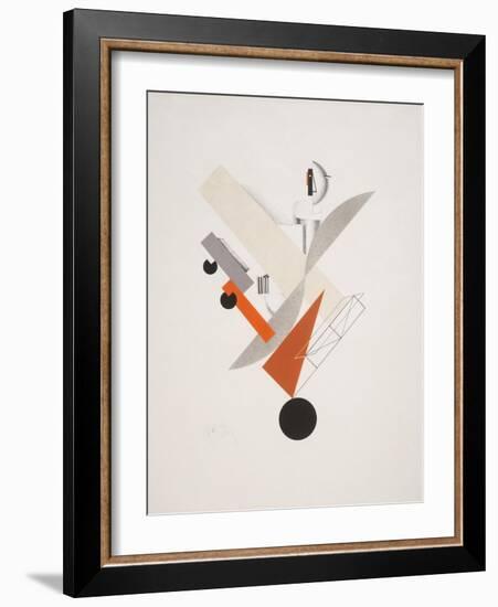 Victory Over the Sun, 5. Globetrotter (in Time)-El Lissitzky-Framed Giclee Print