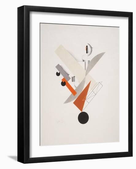 Victory Over the Sun, 5. Globetrotter (in Time)-El Lissitzky-Framed Giclee Print