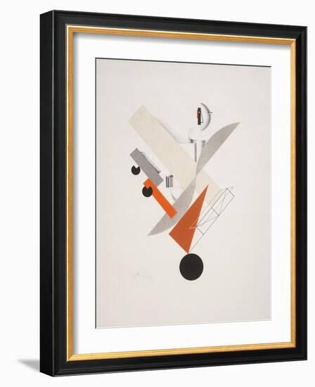 Victory Over the Sun, 5. Globetrotter (in Time)-El Lissitzky-Framed Giclee Print