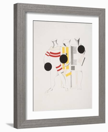 Victory Over the Sun, 6. Sportsmen-El Lissitzky-Framed Giclee Print